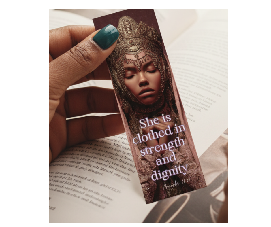She Is Clothed- Pink Version Bookmark