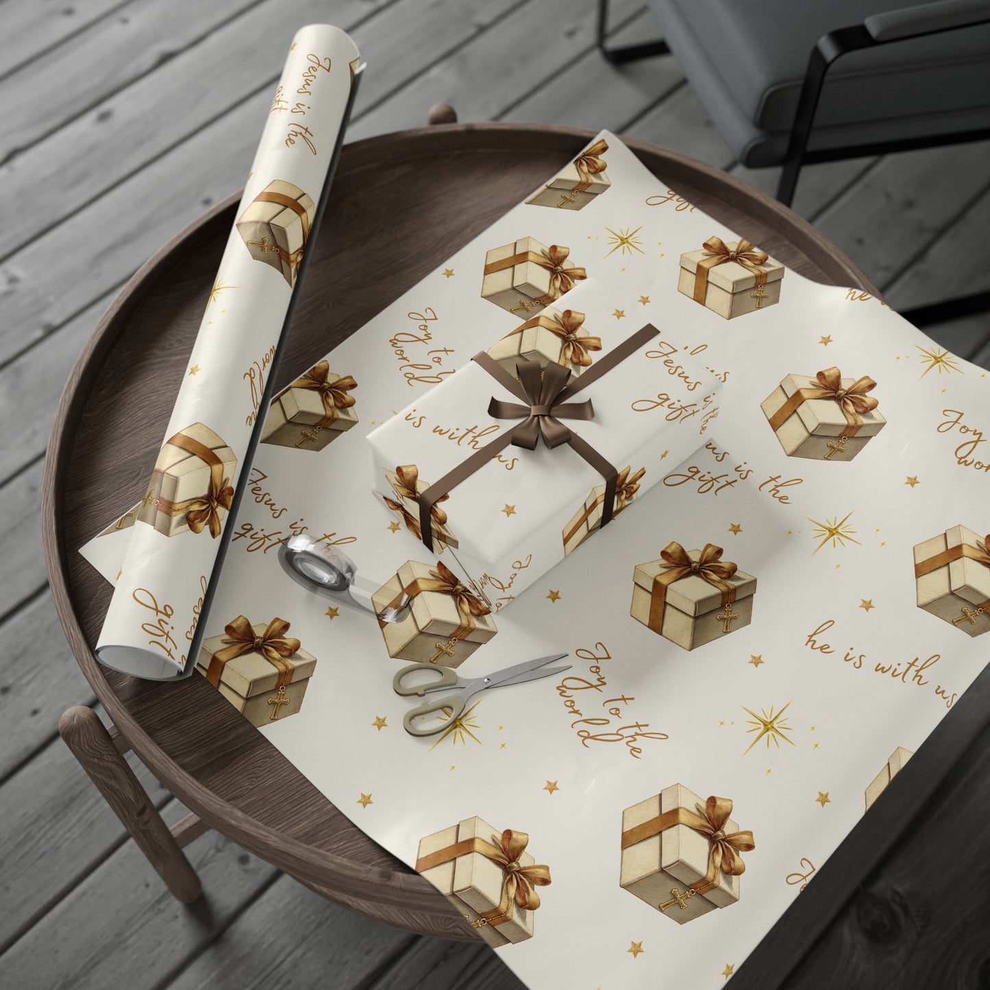 He Is With Us Wrapping paper