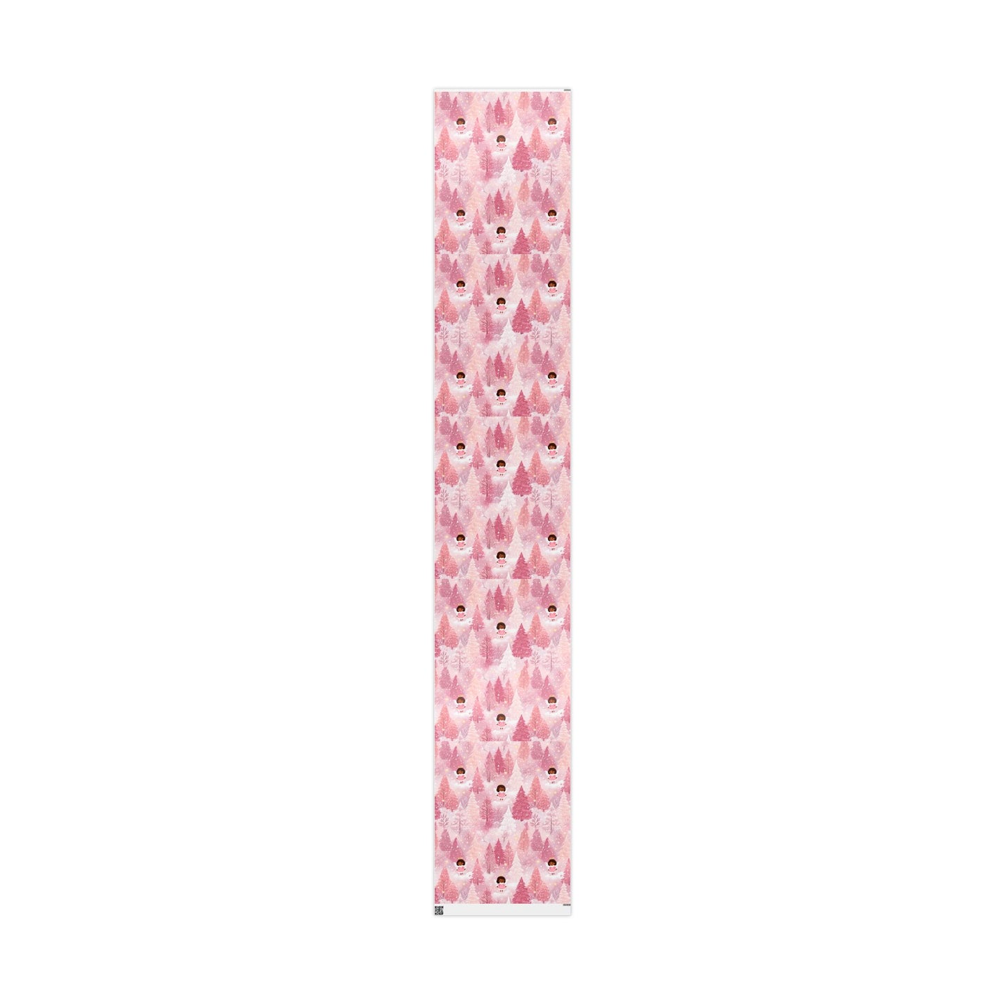 Pink Black Angel Babies Wrapping Paper