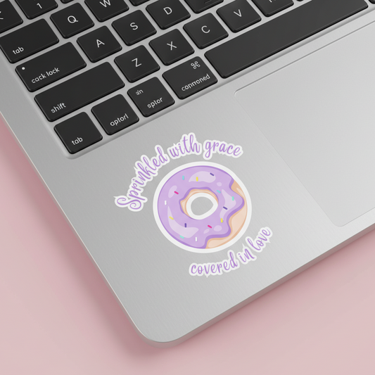 Covered in Grace Sticker