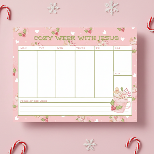 Cozy week with Jesus Planner