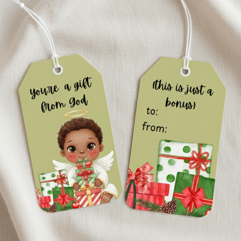 You're a Gift From God Gift Tag(green)