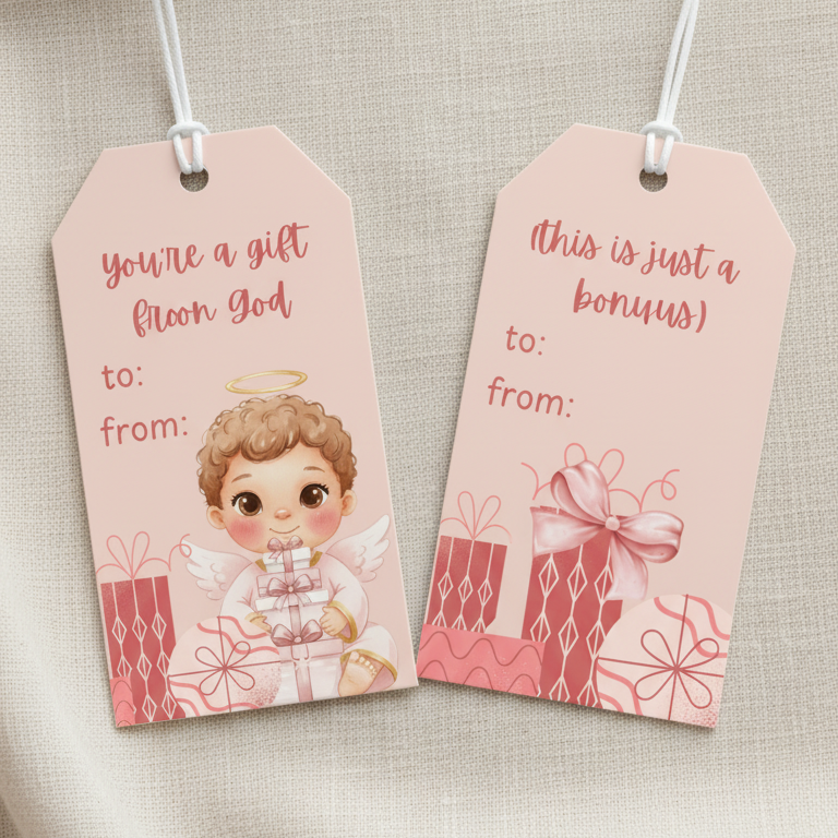 You're a Gift From God Gift Tag (girl)